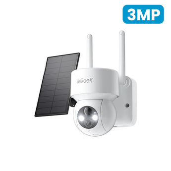 ieGeek DQ201 3MP Wireless Security Cameras with Solar Power Battery