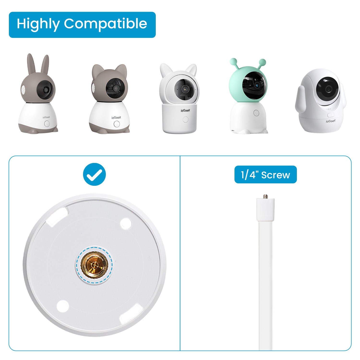 ieGeek Baby Monitor Stand, Flexible Baby Monitor Holder for Baby Crib ...