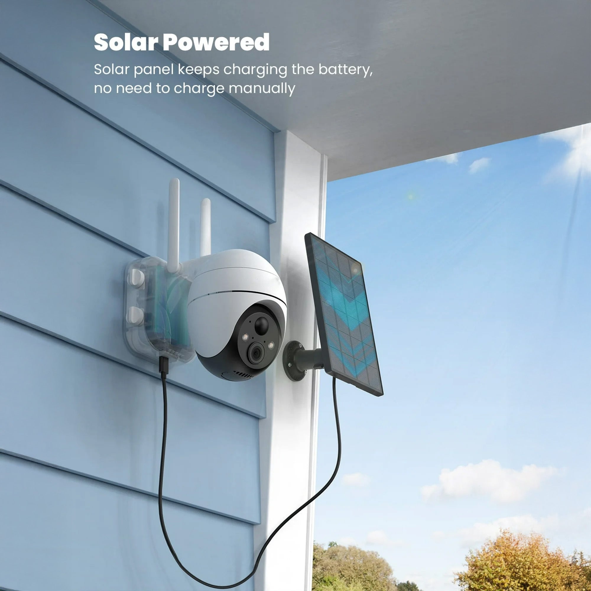 ieGeek 防犯カメラ ZS-GX4S ZS-GX4S 5MP Solar Security Camera | Ultra HD, No Charging