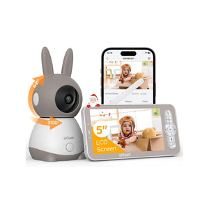 iegeek Baby 1T grey rabbit ear monitor kit (1 screen + 1 camera)