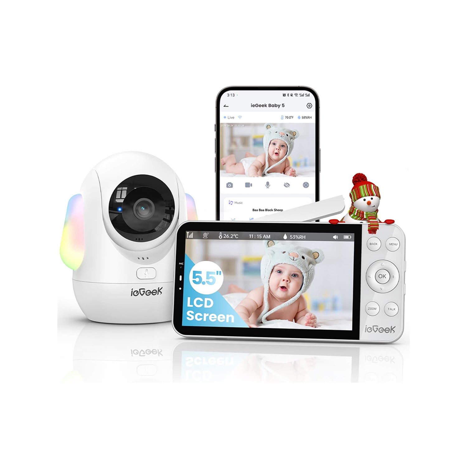 Baby Video Monitor Secure Dual-band Wifi Connection – ieGeek