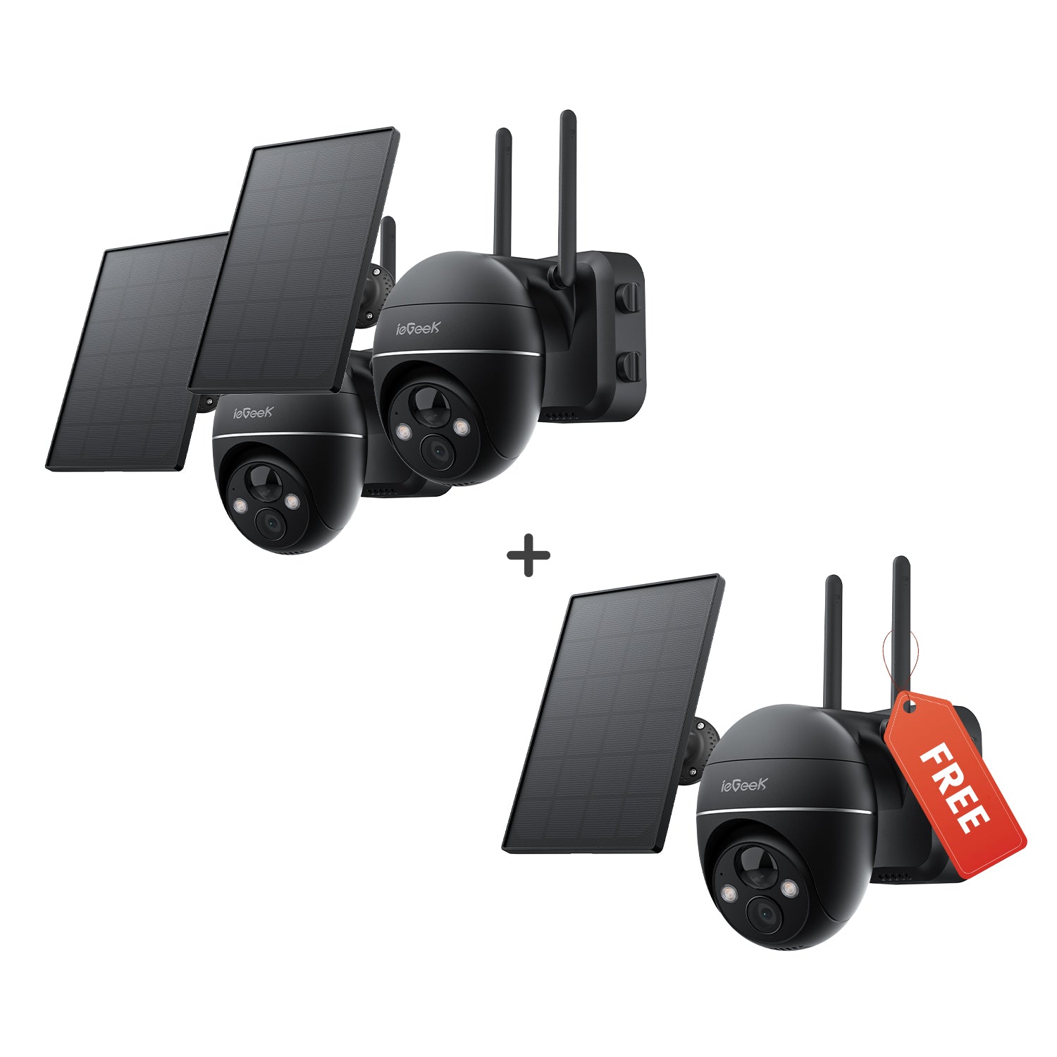 ieGeek 防犯カメラ ZS-GX4S ZS-GX4S 5MP Solar Security Camera | Ultra HD, No Charging