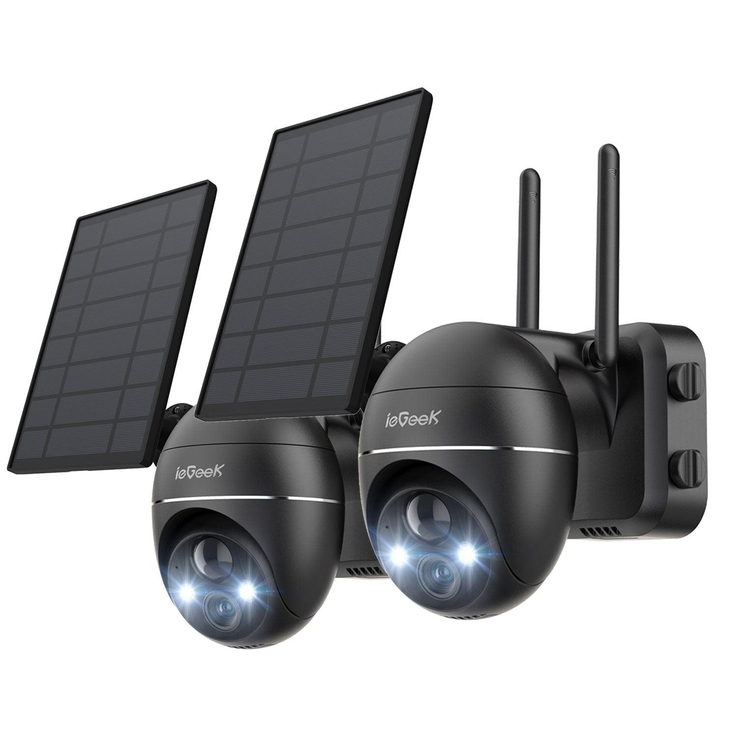 iGeek ZS-GX1S 防犯カメラ ソーラー ZS-GX1S 電池式防犯カメラ 200万画素（白） - yeskamo 公式