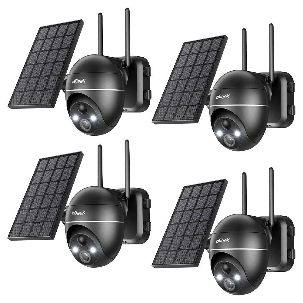 ieGeek 防犯カメラ ZS-GX4S ZS-GX4S (With Panel) - 360 5MP Outdoor Wireless Security