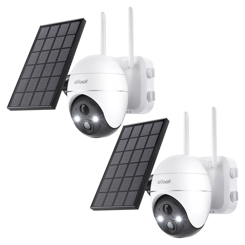 ieGeek 防犯カメラ ZS-GX4S ZS-GX4S (With Panel) - 360 5MP Outdoor Wireless Security