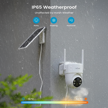 S5 Solar Security Camera with Removable Panel | Never Charge Again