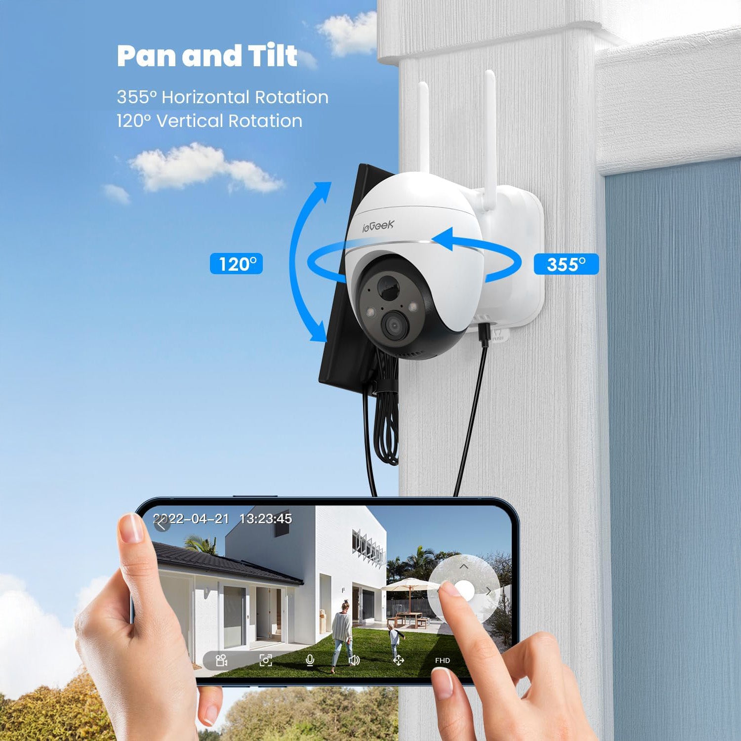 ZS-GX1S Solar Security Camera | Never Charge Again – ieGeek