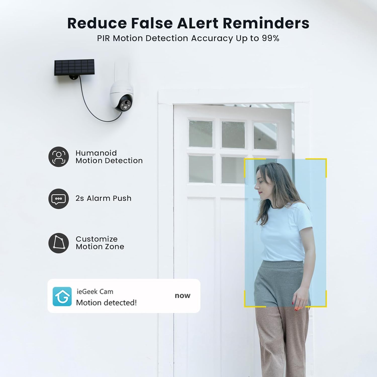 ieGeek 防犯カメラ ZS-GX4S ZS-GX4S 5MP Solar Security Camera | Ultra HD, No Charging