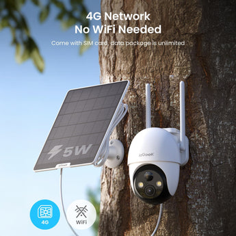 ZY-G3 4G LTE Cellular Security Camera No WiFi, Solar Ready – ieGeek