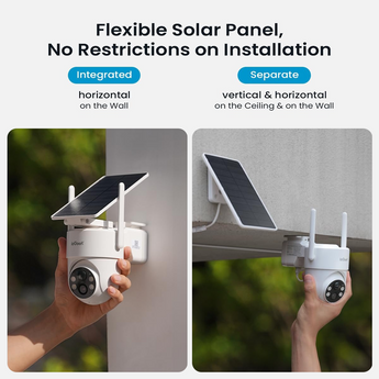 S5 Solar Security Camera with Removable Panel | Never Charge Again